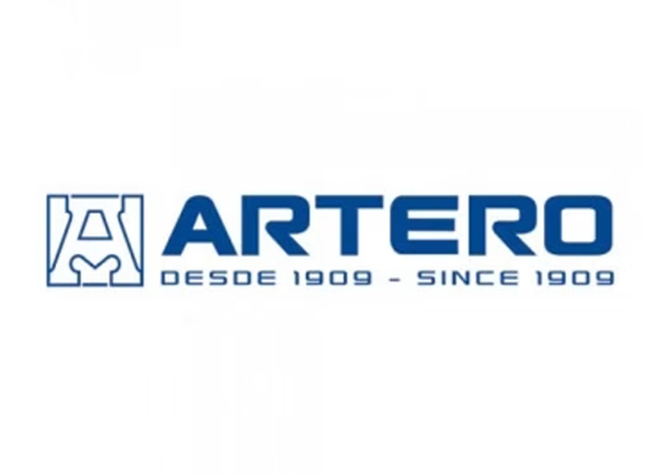 Logotipo de la marca Artero en color azul marino